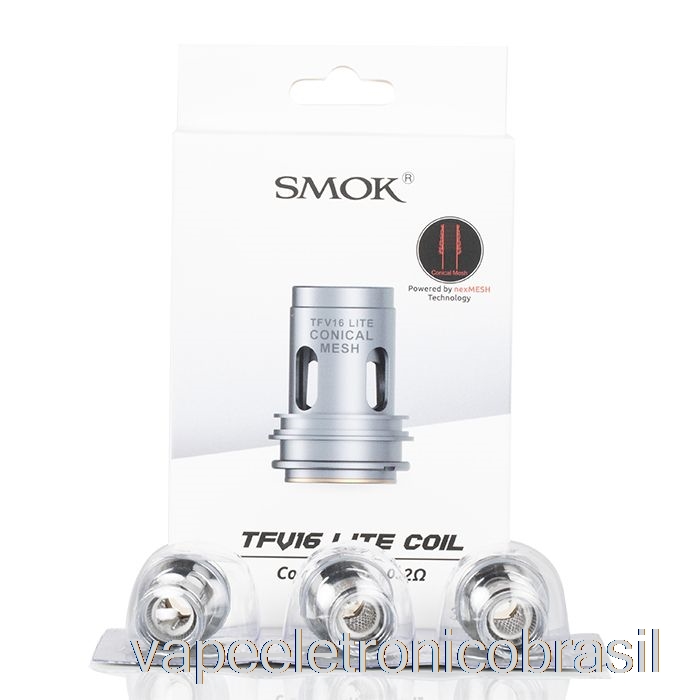 Vape Recarregável Smok Tfv16 Lite Bobinas De Substituição Bobinas De Malha Cônica De 0,2 Ohm